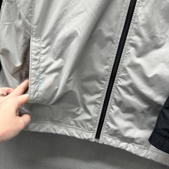 Nike Track Jacket Mens Large Black Gray White Full Zip + Pockets Active Vintage - Picture 4 of 8